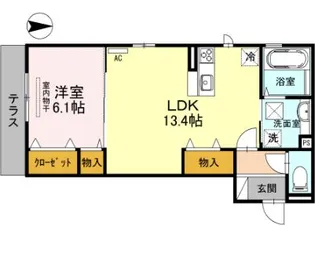 光陽館【1階】の間取り
