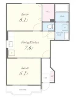 サントゥール【1階】の間取り