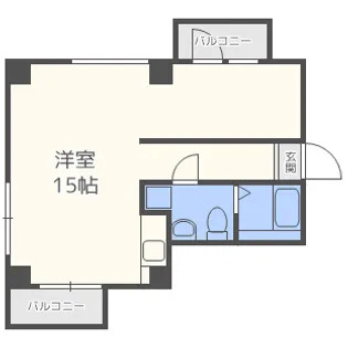 GARRET南堀江【5階】の間取り