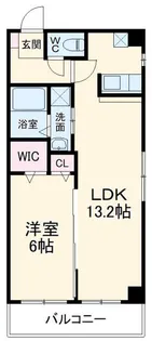 富士見Nameki Mansion【10階】の間取り