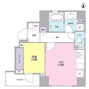 LUCULIA COURT(ルクリアコート)【8階】の間取り