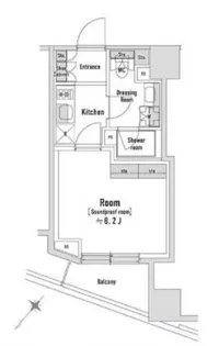 TRACK八丁堀【6階】の間取り