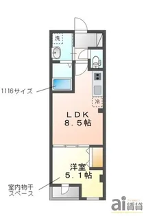 サウダージ【1階】の間取り