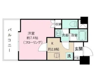 東京都新宿区新宿5【マンション】の間取り
