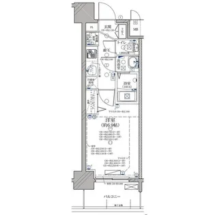 ディアレイシャス名古屋ステーション【4階】の間取り