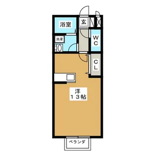 ヴァン・セゾニエ【2階】の間取り