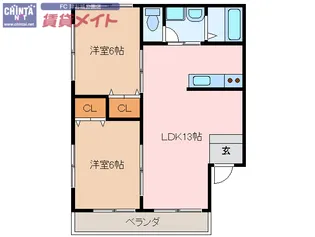 MISSION SQUARE YK-1【1階】の間取り