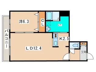 エステラ東札幌【7階】の間取り