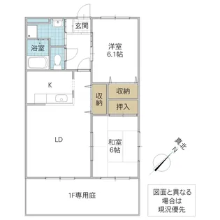 レジデンス O【1階】の間取り