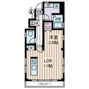 シャリエール森下【2階】の間取り