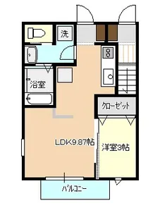 lux今津A【1階】の間取り