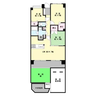 レーベンハイム新座ビフォード【1階】の間取り