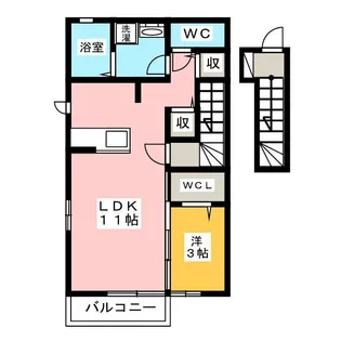 ヴェルドミールC【2階】の間取り