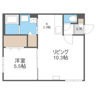 ALBARISE北栄【2階】の間取り