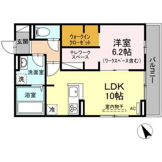 ソレイユ緑井【3階】の間取り