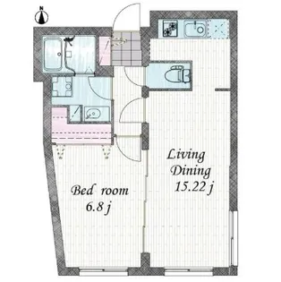 Branche目黒大橋 (ブランシェ目黒大橋)【2階】の間取り