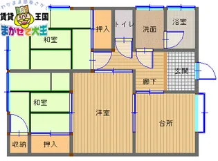 新田ハイツ【1階】の間取り