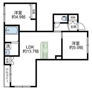 プログレス久が原【1階】の間取り