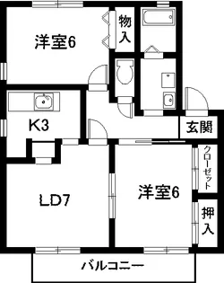 リバーサイド 98【1階】の間取り