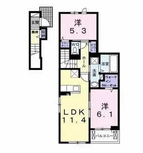 シンシア【2階】の間取り