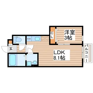 Casa Tela【1階】の間取り