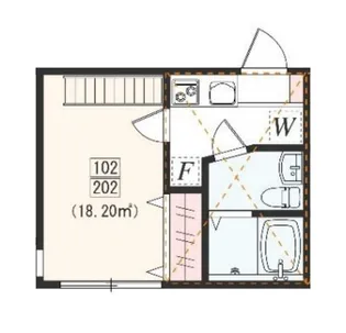 アザーレ・パッシオ東林間B【2階】の間取り