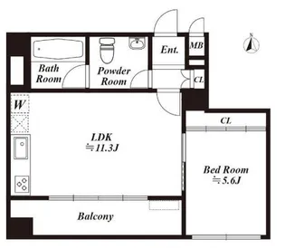 インテックスビル【4階】の間取り