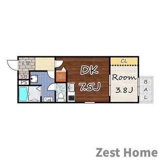 リブレメゾン立花町I【1階】の間取り