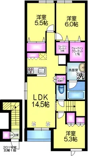 Maison Oxalis II【2階】の間取り