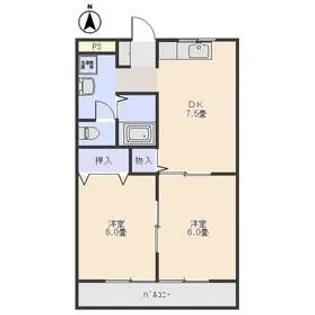 プリズムハイツ【2階】の間取り