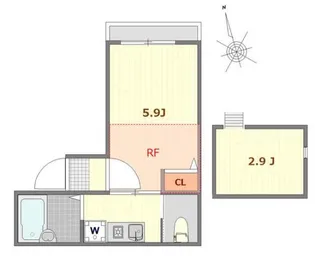 Fontaine尾久【3階】の間取り