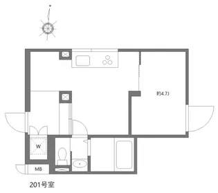 ミオテゾーロ哲学堂カーザ【2階】の間取り