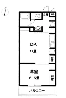 クレムネスト南浦和【1階】の間取り