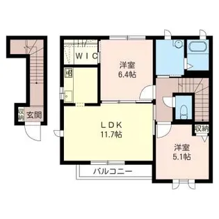 フレグランスアサミ【2階】の間取り