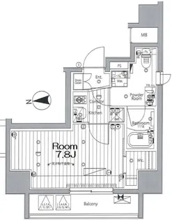 メイクスデザイン森下【7階】の間取り
