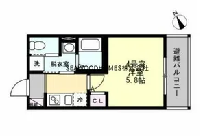 ベイルーム金沢六浦【2階】の間取り