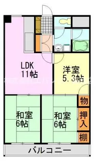 布施ビル【6階】の間取り