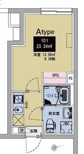 MAXIV CITY神楽坂【1階】の間取り
