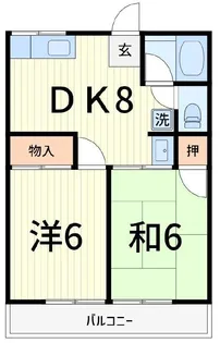 シティハイムヤマネ【2階】の間取り