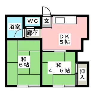 コーポ加登屋【1階】の間取り