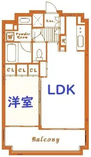 スペーシア川崎III【9階】の間取り