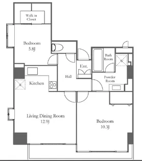 品川プリンス・レジデンス【8階】の間取り