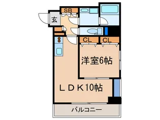 CITY SPIRE十三東【4階】の間取り