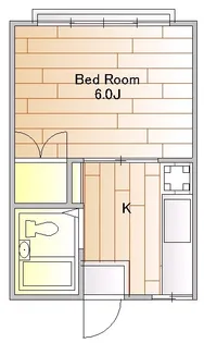 不動ハイツ【2階】の間取り