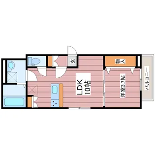 KIRARA NAGAMACHI【3階】の間取り