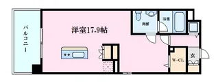 ライフメント平和大通り【10階】の間取り