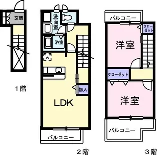 アルドールA【2階】の間取り