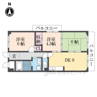 グランデール【3階】の間取り