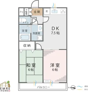 ウエスパ川越【1階】の間取り