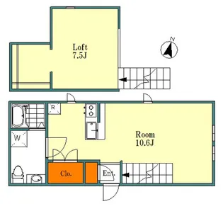 プリマ所沢元町【1階】の間取り